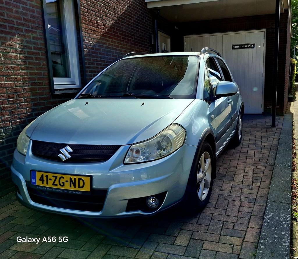 Suzuki SX4 1.6 2008 Blauw, Zwart, 4 cilinders, 49 €/maand, Origineel Nederlands