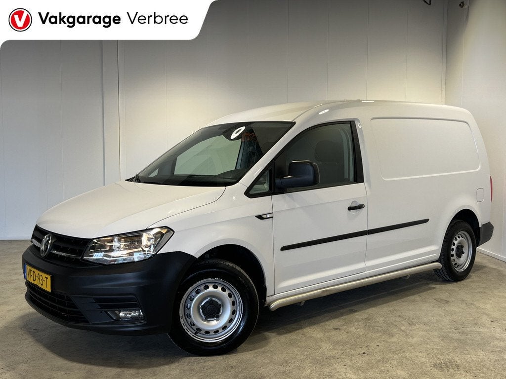 Volkswagen Caddy 2.0 TDI L2H1 BMT Maxi C-Edition | Navigatie, Stof, Gebruikt, Volkswagen, Wit