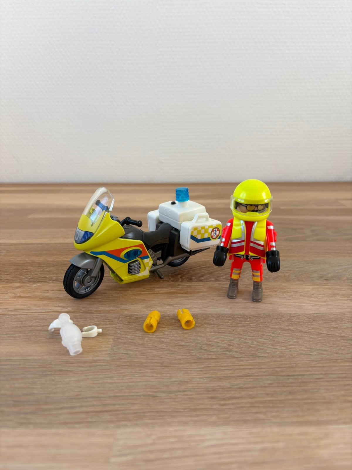 Playmobil, city life, hulpverlener op motor, 71205, compleet, Complete set, Ophalen of Verzenden, Zo goed als nieuw, City life