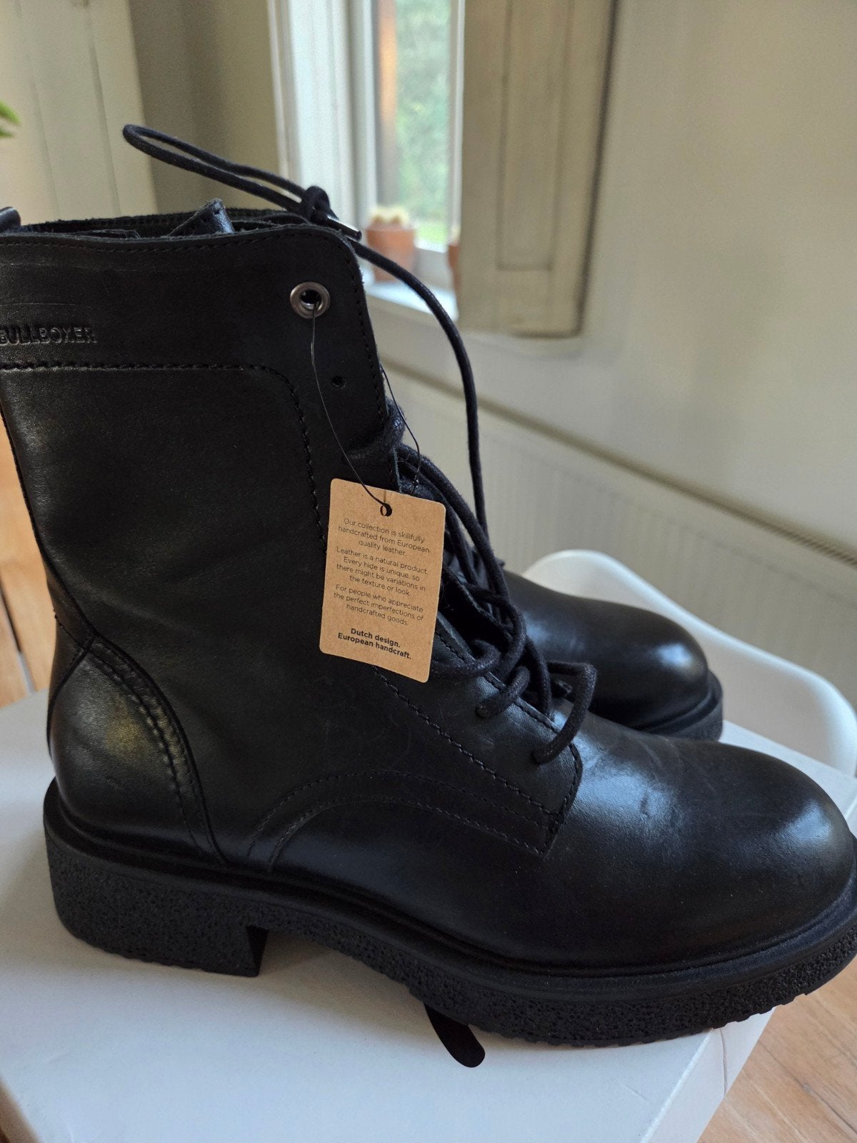 Nieuwe Bullboxer leren boots, Zwart, Lage of Enkellaarzen, Nieuw, Ophalen of Verzenden