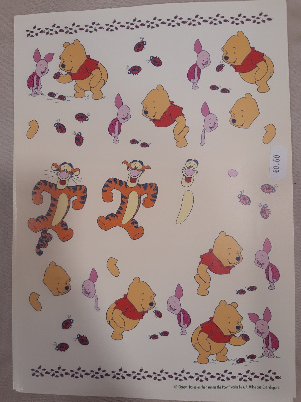 3D Knipvel Winnie de Poeh  - Disney, Ophalen of Verzenden, Nieuw