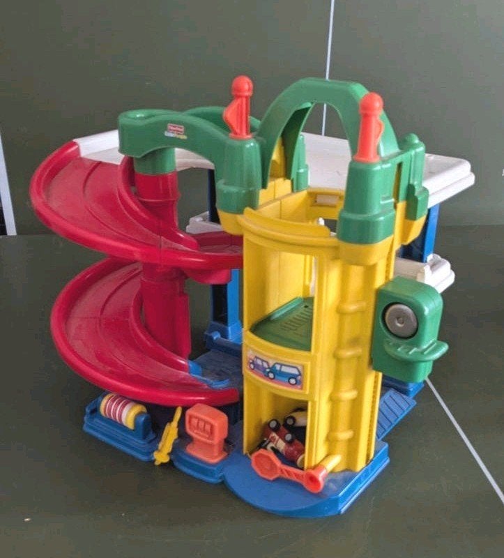 Fisher-Price Little People Garage Speelset, Kinderen en Baby's, Ophalen of Verzenden, Gebruikt, Speelset