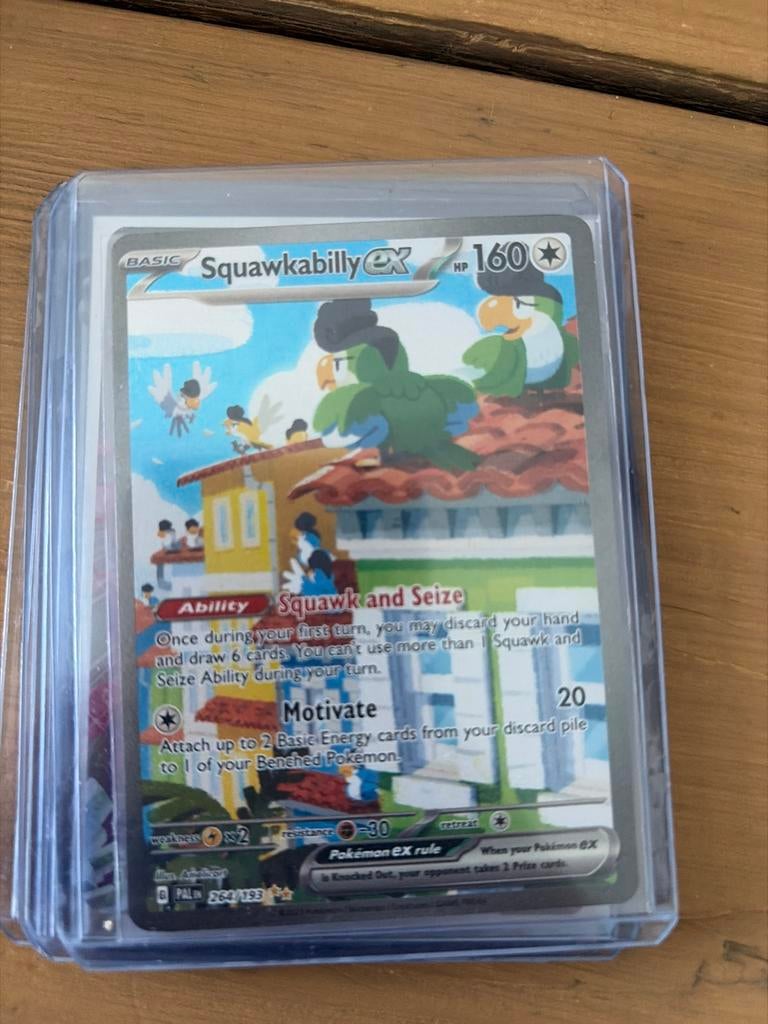 Squawkabilly EX Pokémon kaart - Paldea Evolved, Ophalen, Zo goed als nieuw, Losse kaart