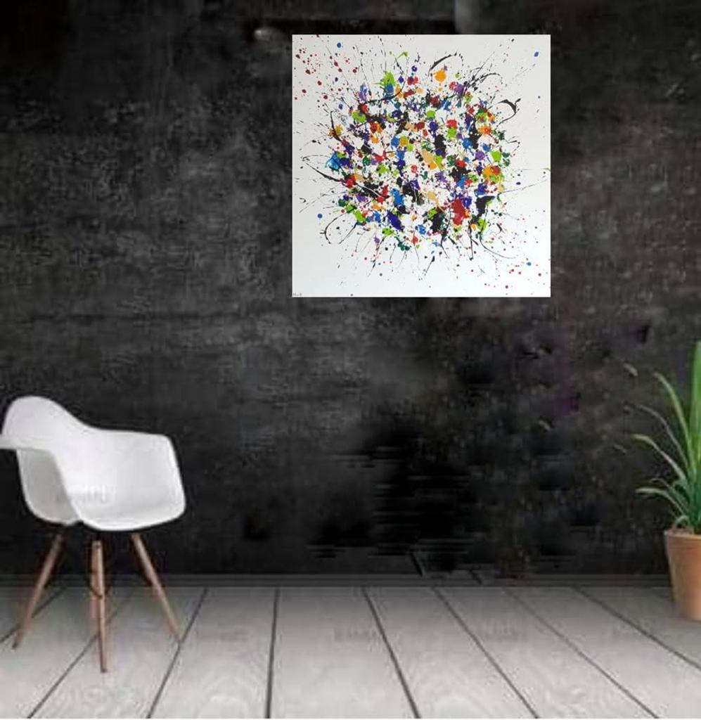 FEELING GREAT, Antiek en Kunst, Kunst | Schilderijen | Abstract, Ophalen of Verzenden
