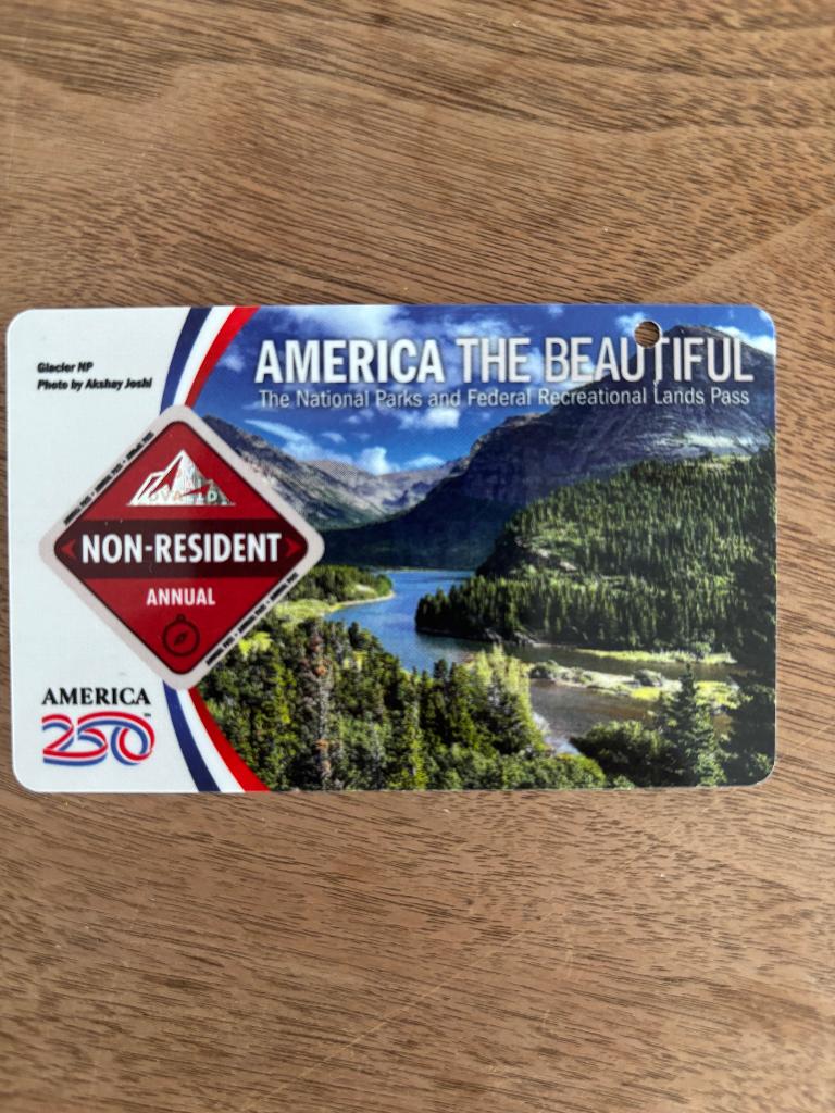 Nieuwe America the beautiful pass (non resident), Drie personen of meer, Ticket of Toegangskaart