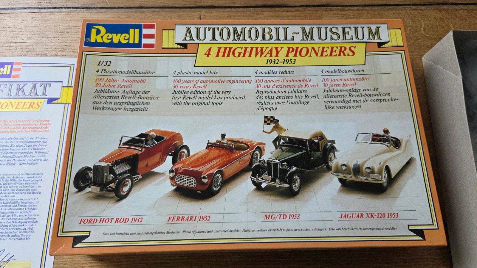 Vintage Revell Ford Ferrari Jaguar MG model kit 1:32, Gebruikt, Auto, Revell, Groter dan 1:32