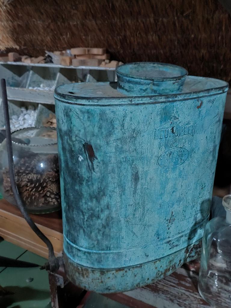 oude koperen gifspuit, Ophalen of Verzenden