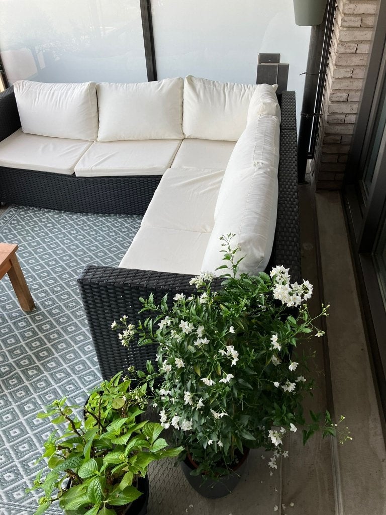 Loungeset, Tuin en Terras, Tuinsets en Loungesets, Ophalen, 5 zitplaatsen, Kunststof, Gebruikt