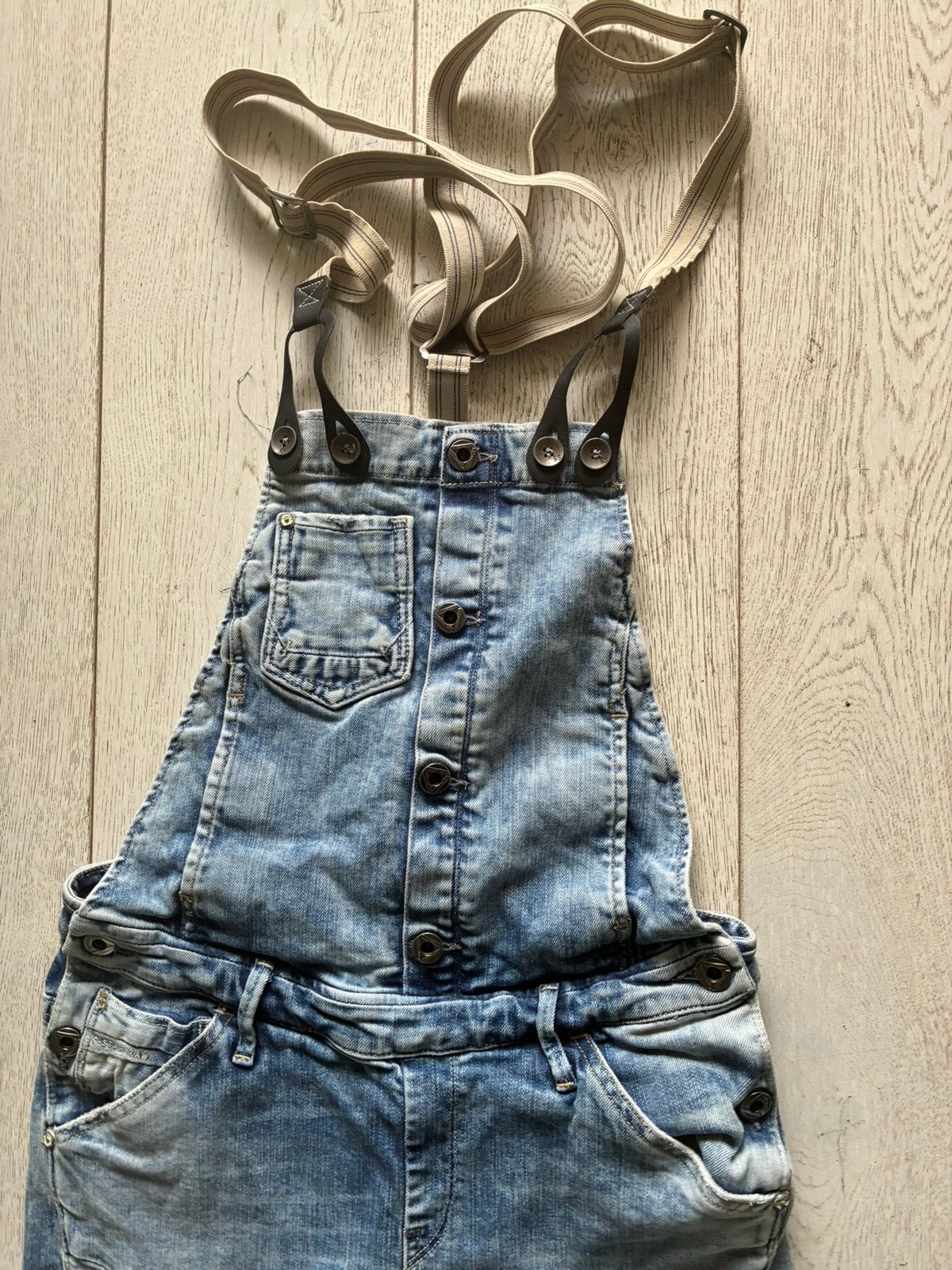 G-Star Raw Denim Jumpsuit used look, Kleding | Dames, Verzenden, Zo goed als nieuw, Maat 36 (S), Blauw