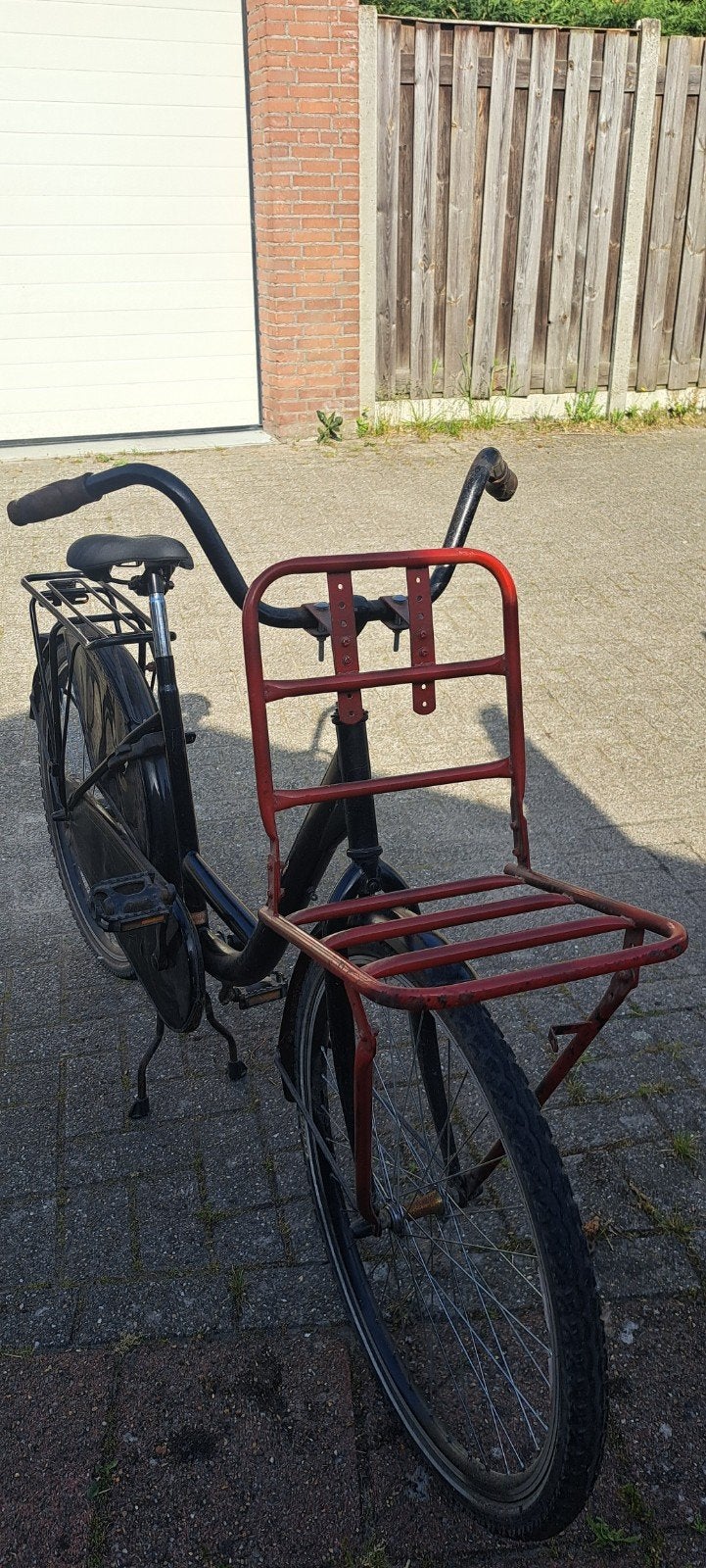 Stevige transportfiets met voordrager, Fietsen en Brommers, Terugtraprem, Gebruikt, Minder dan 47 cm, Ophalen