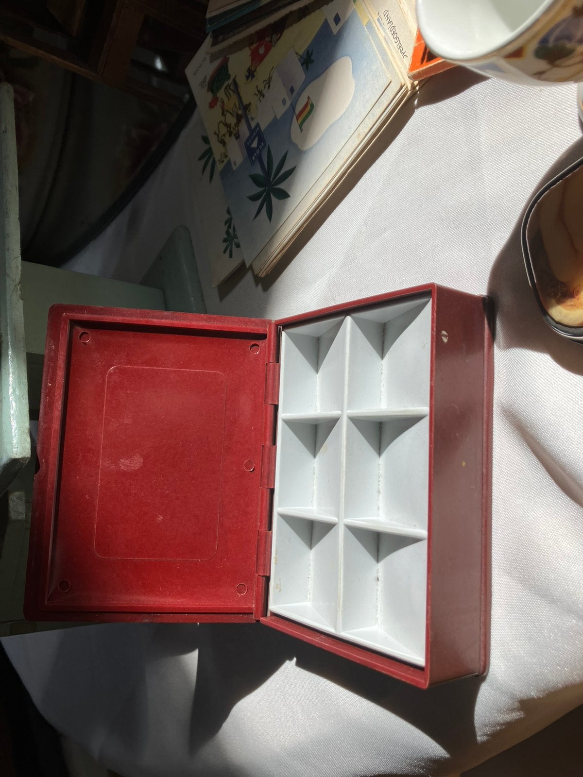 Bakelieten postzegeldoosje., Ophalen of Verzenden