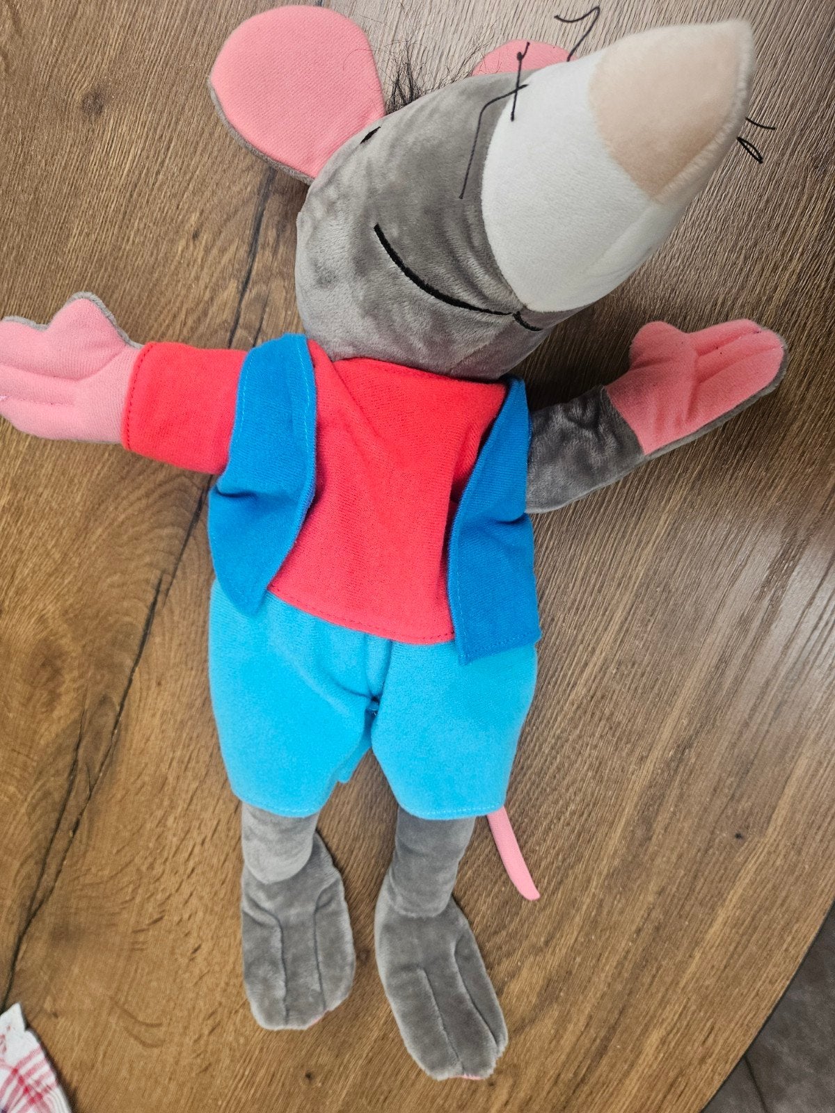Knuffel/Handpop Rat Kikker en zijn vriendjes, Kinderen en Baby's, Speelgoed | Knuffels en Pluche, Muis, Gebruikt, Overige merken