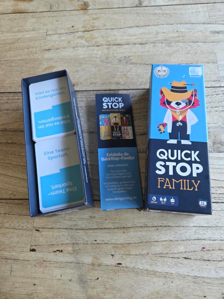 Quick Stop Family - Het snelle letterspel DUITS, Hobby en Vrije tijd, Gezelschapsspellen | Bordspellen, Vijf spelers of meer, Ophalen