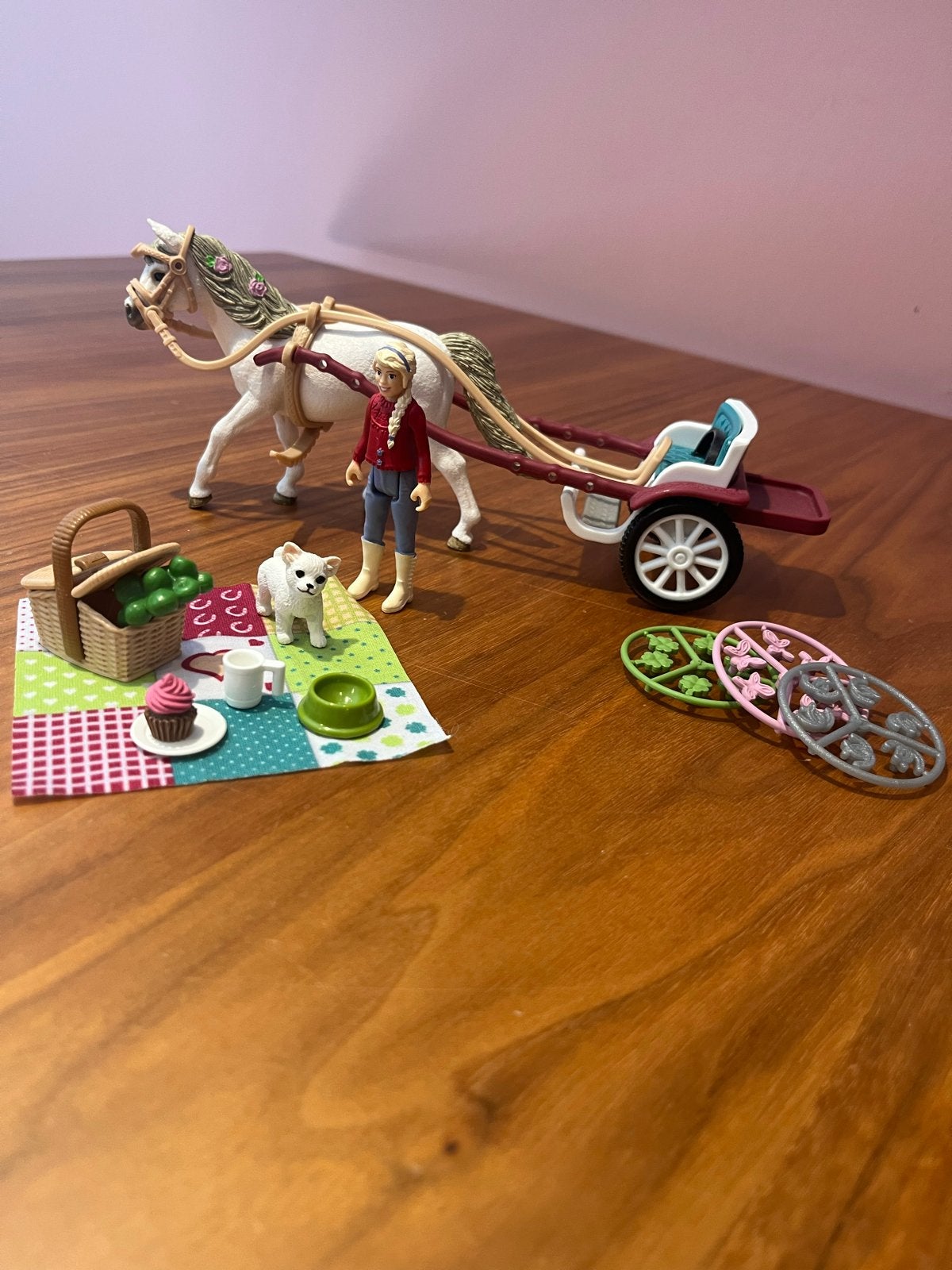 Schleich Picknick met Paard en Koets Speelset, Verzenden, Nieuw, Meisje