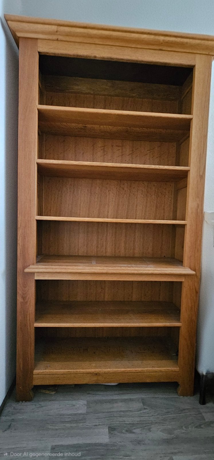 Massief eiken boekenkast 190x108 cm - veel opbergruimte, Ophalen, Met plank(en), Gebruikt, 100 tot 150 cm
