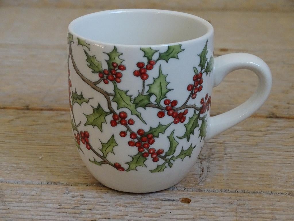 2x Mok, Jet (by Ter Steege) KERST / HULST, zo goed als nieuw, Huis en Inrichting, Keuken | Servies, Ophalen of Verzenden, Zo goed als nieuw