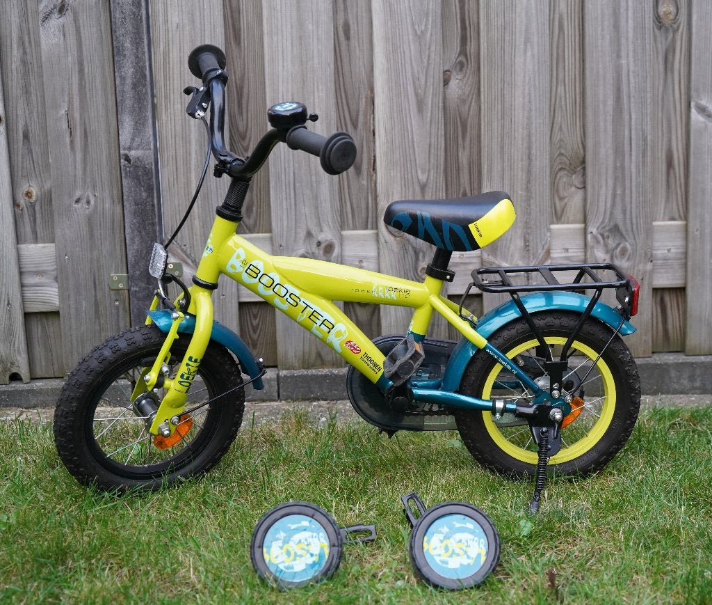 Loekie Booster kinderfiets 12 inch, Ophalen, Terugtraprem, Zijwieltjes, Loekie