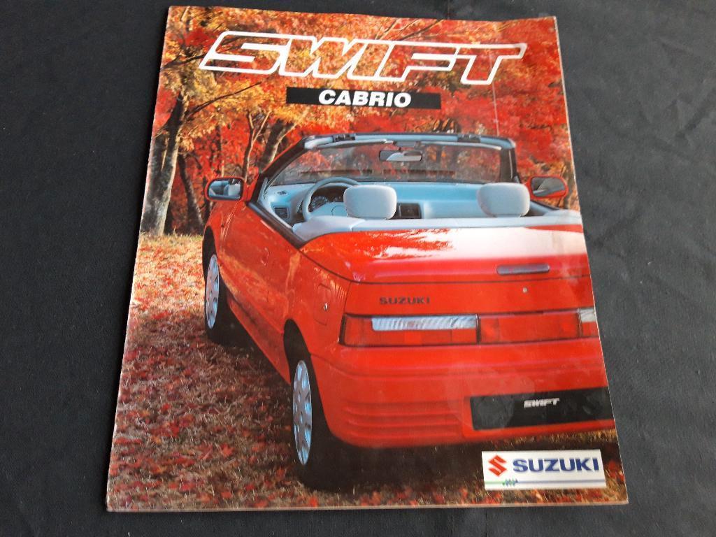 Folder Suzuki Swift cabriolet 1992 – Nederlands – UNIEK !, Ophalen of Verzenden, Overige merken, Suzuki, Zo goed als nieuw