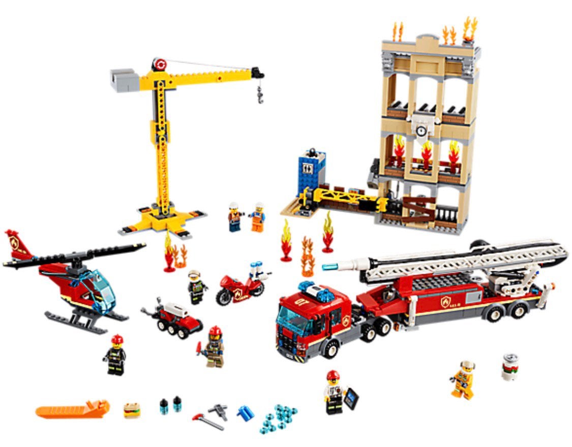 Lego City Brandweerkazerne in de stad 60216, Ophalen, Lego, Inclusief instructies, Complete set