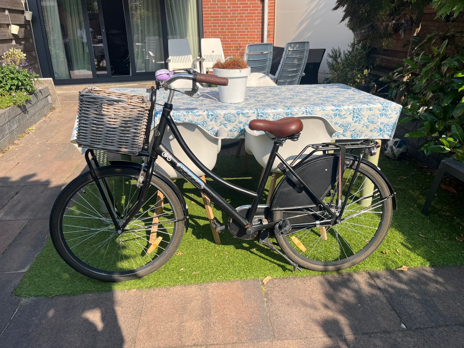 Popal daily dutch transport fiets zwart, Terugtraprem, Gebruikt, Versnellingen, Ophalen