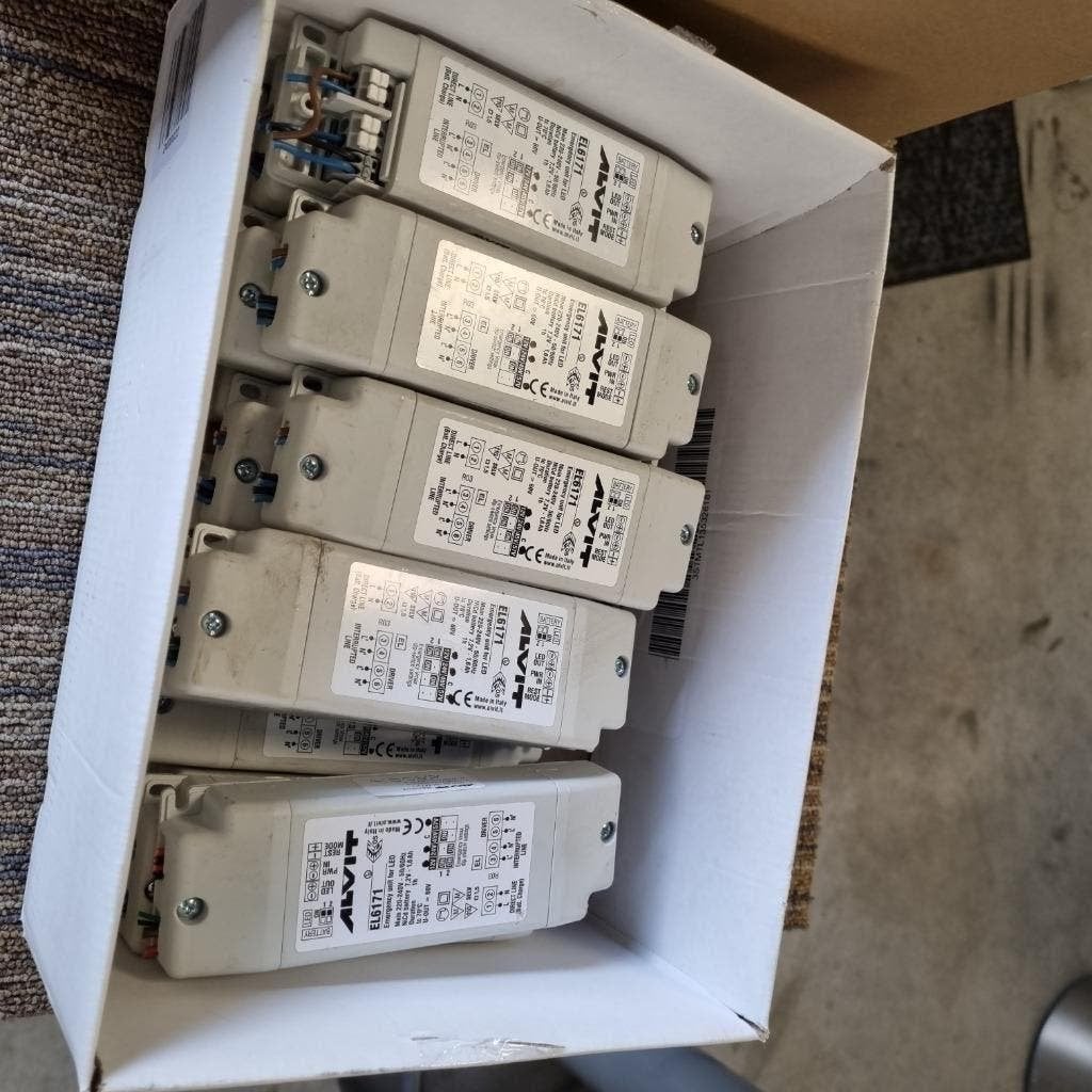 15X ALVIT LED DRIVER TRAFO EL6171 230-12-24-45-57V, Ophalen of Verzenden, Gebruikt
