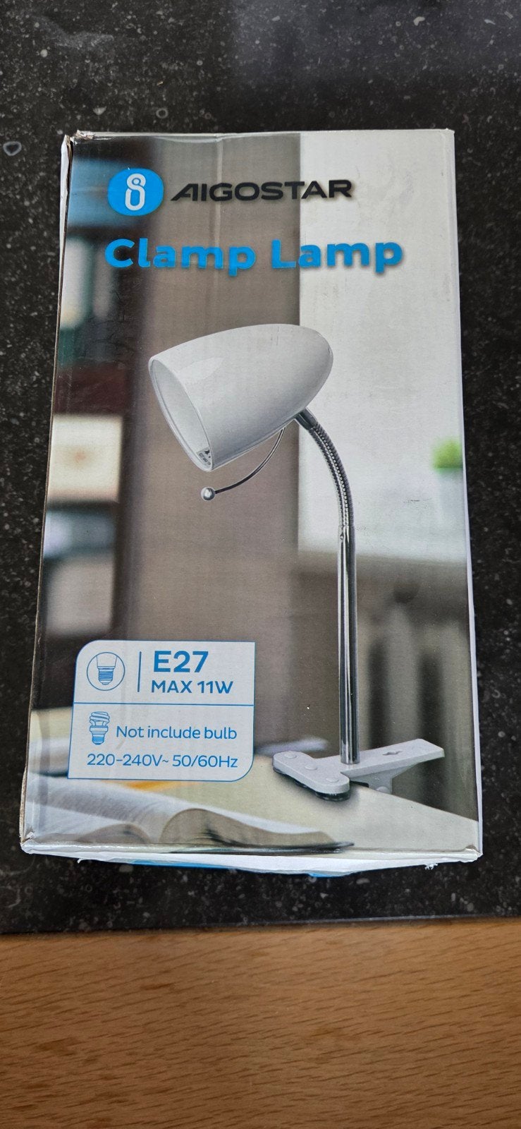 Aigostar Clamp Lamp - Flexibele Klemlamp E27 Wit, Metaal, Wit, Overige merken, Zo goed als nieuw
