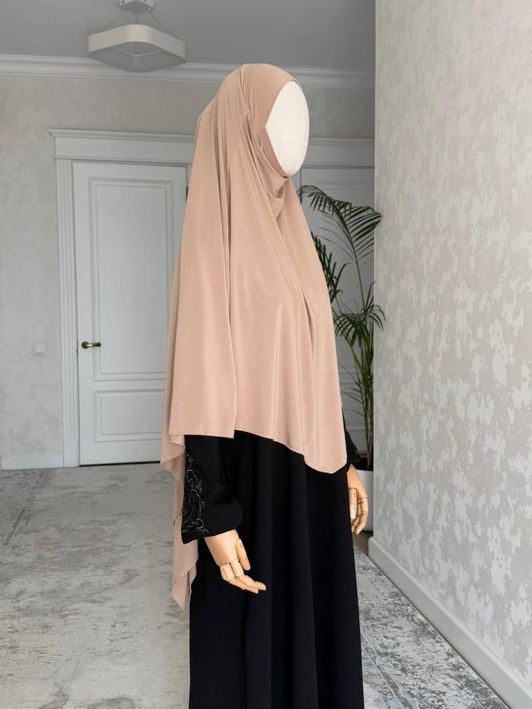 Khimar, khimaar, jilbab, jalaba, hijab, hijaab, sjaal, scarf, Zwart, Maat 46/48 (XL) of groter, Nieuw, Ophalen of Verzenden