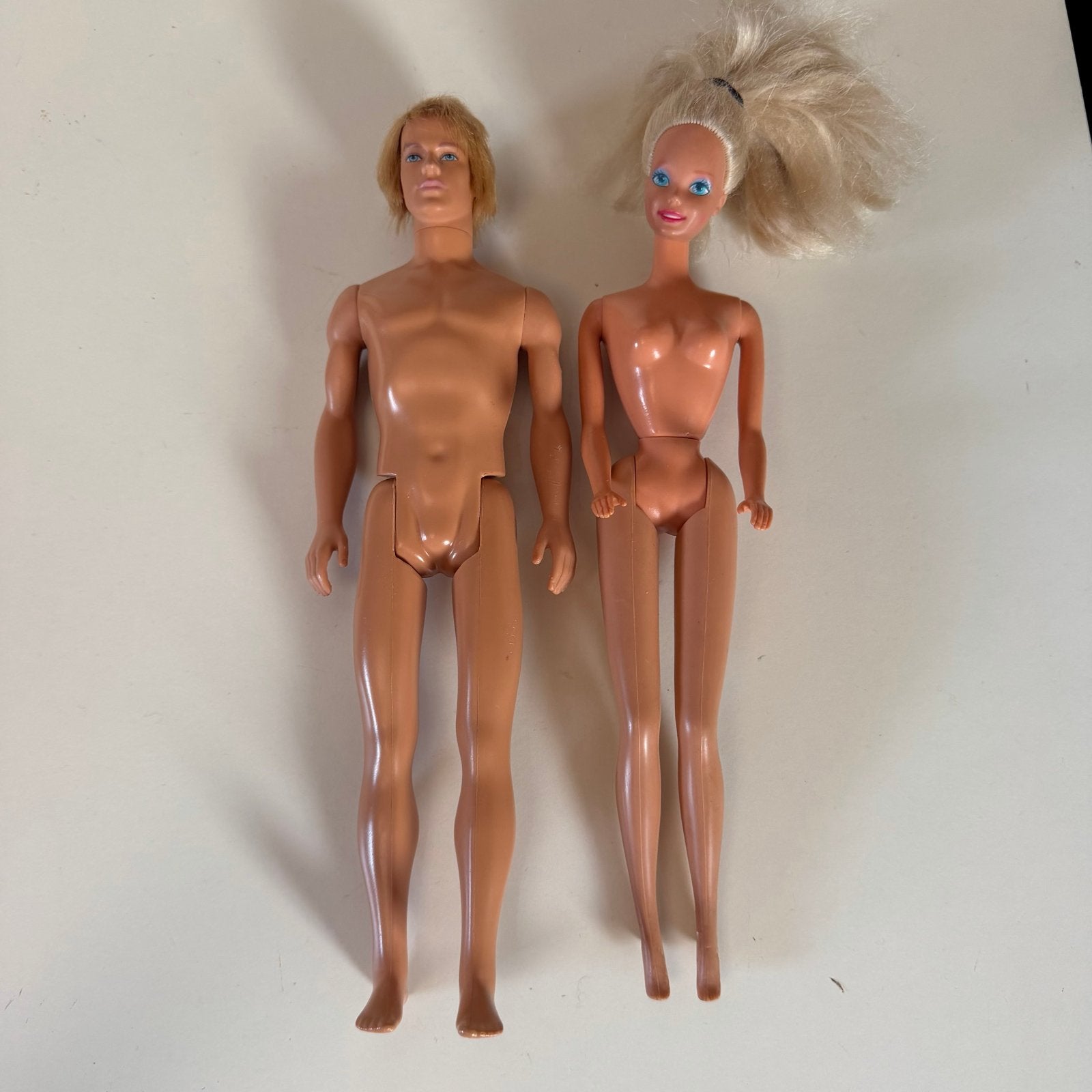 Vtg Nude Barbie & Ken Mattel Hoofd van 1976&2005, Ophalen of Verzenden, Barbie