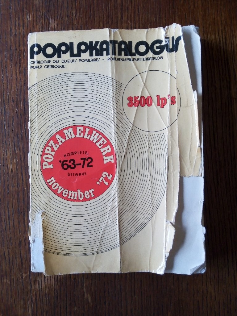 Poplpkatalogus Popzamelwerk '63-'72 Jos Stikvoort *1972, Gelezen, Ophalen of Verzenden, Jos Stikvoort, Overige onderwerpen