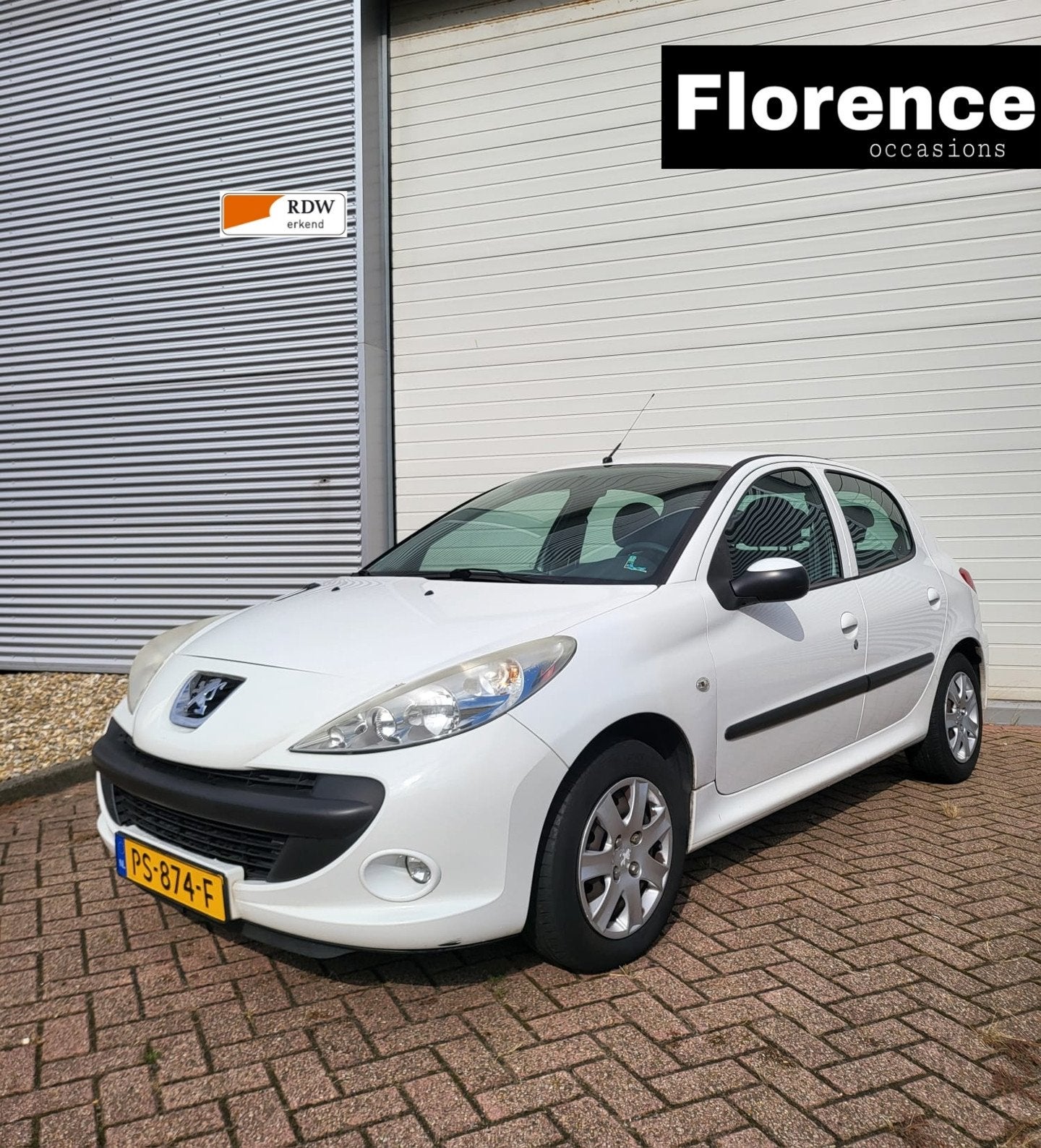 Peugeot 206 + 1.4 XS Dist.riem v.v. 5 Deurs, Auto's, Peugeot, Voorwielaandrijving, 206+, Stof, Wit