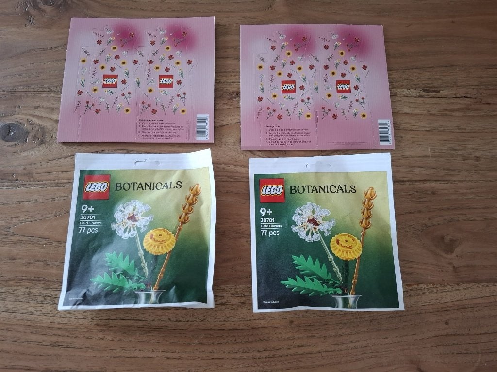 Lego Botanicals Field Flowers/Veldbloemen 30701 + vaas Nieuw, Lego, Nieuw, Ophalen of Verzenden, Compleet