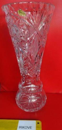 ANTIEK * ZWARE KRISTALLEN VAAS nr 2 * BOHEEMS Handwerk *, Antiek en Kunst, Antiek | Glas en Kristal, Verzenden