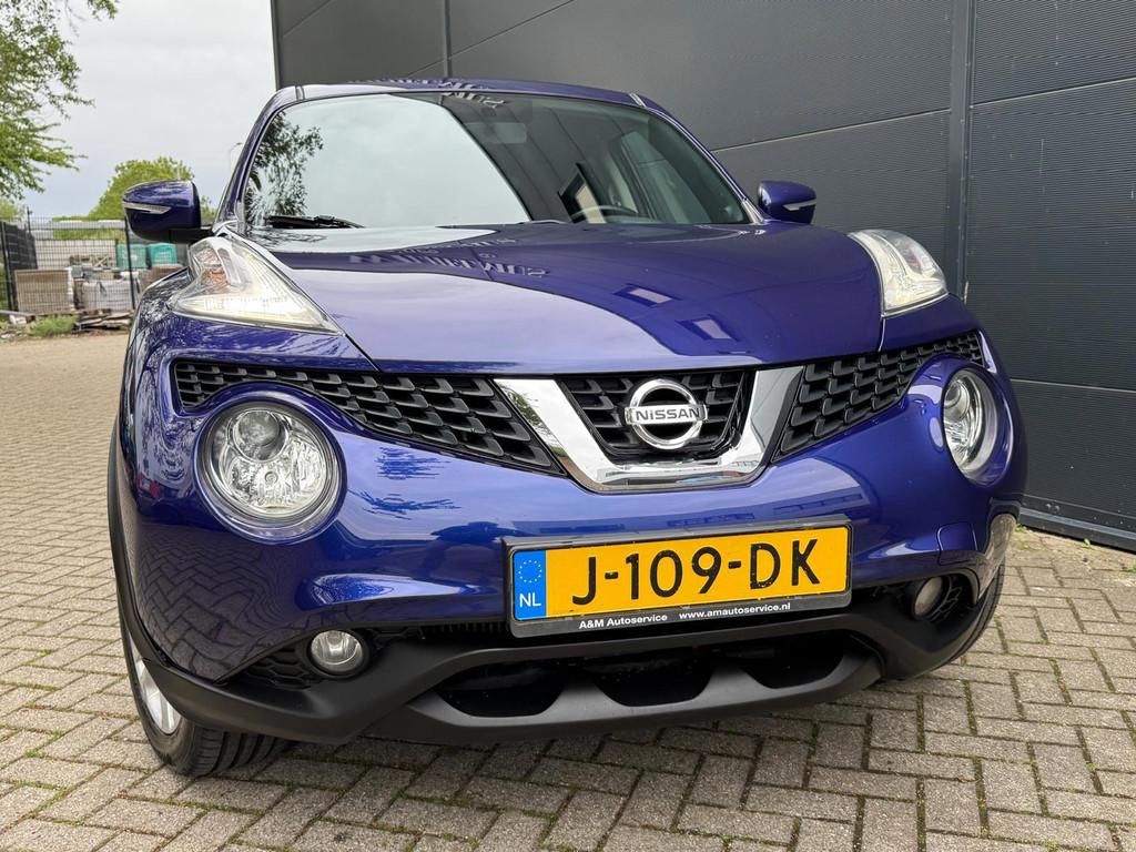 Nissan Juke 1.2 DIG-T S/S Connect Edition/Airco/cruise/bluet, Auto's, Nissan, Blauw, 116 pk, Bedrijf, Handgeschakeld