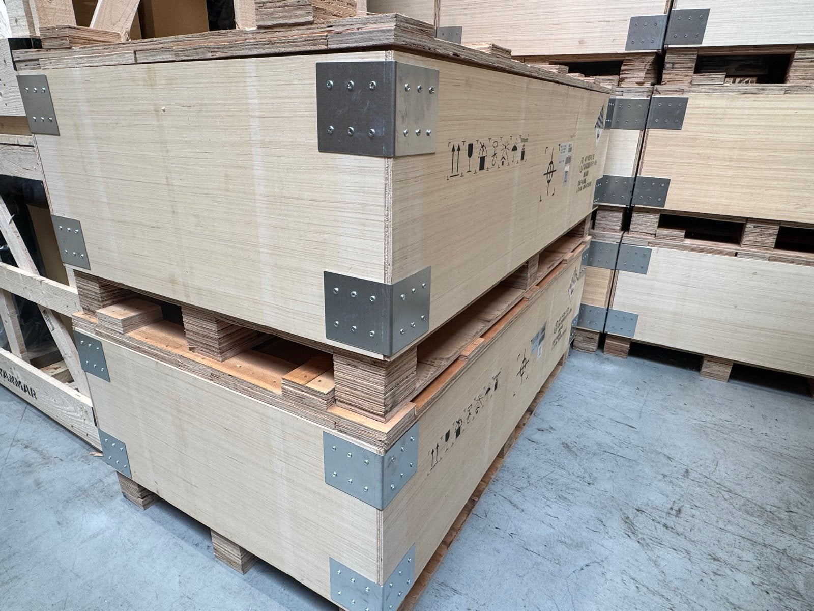 115x Stevige houten transportkisten op pallet, Ophalen, Gebruikt, 100 cm of meer, 60 cm of meer