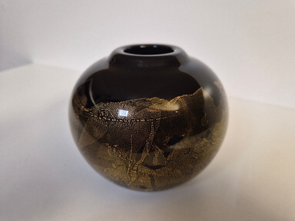 Vintage Isle of Wight Studio Glass vaasje "Azurene", Ophalen of Verzenden