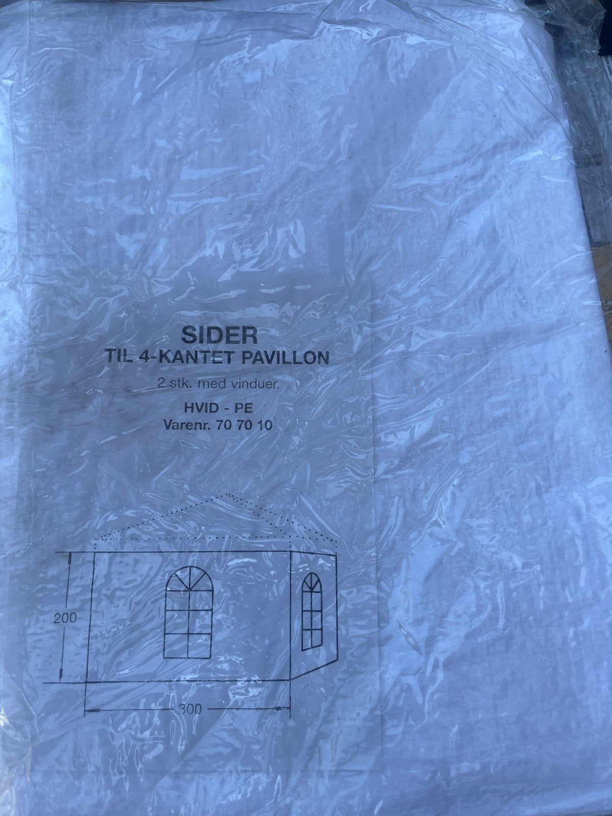 2 zijschermen voor Partytent/Paviljoen 200x300 cm met ramen, Ophalen, Minder dan 4 meter, Nieuw, Paviljoen