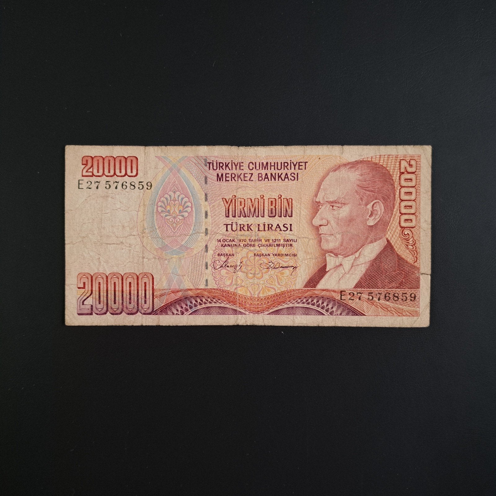 20000 lira Turkije #055, Postzegels en Munten, Bankbiljetten | Europa | Niet-Eurobiljetten, Verzenden, Overige landen, Los biljet
