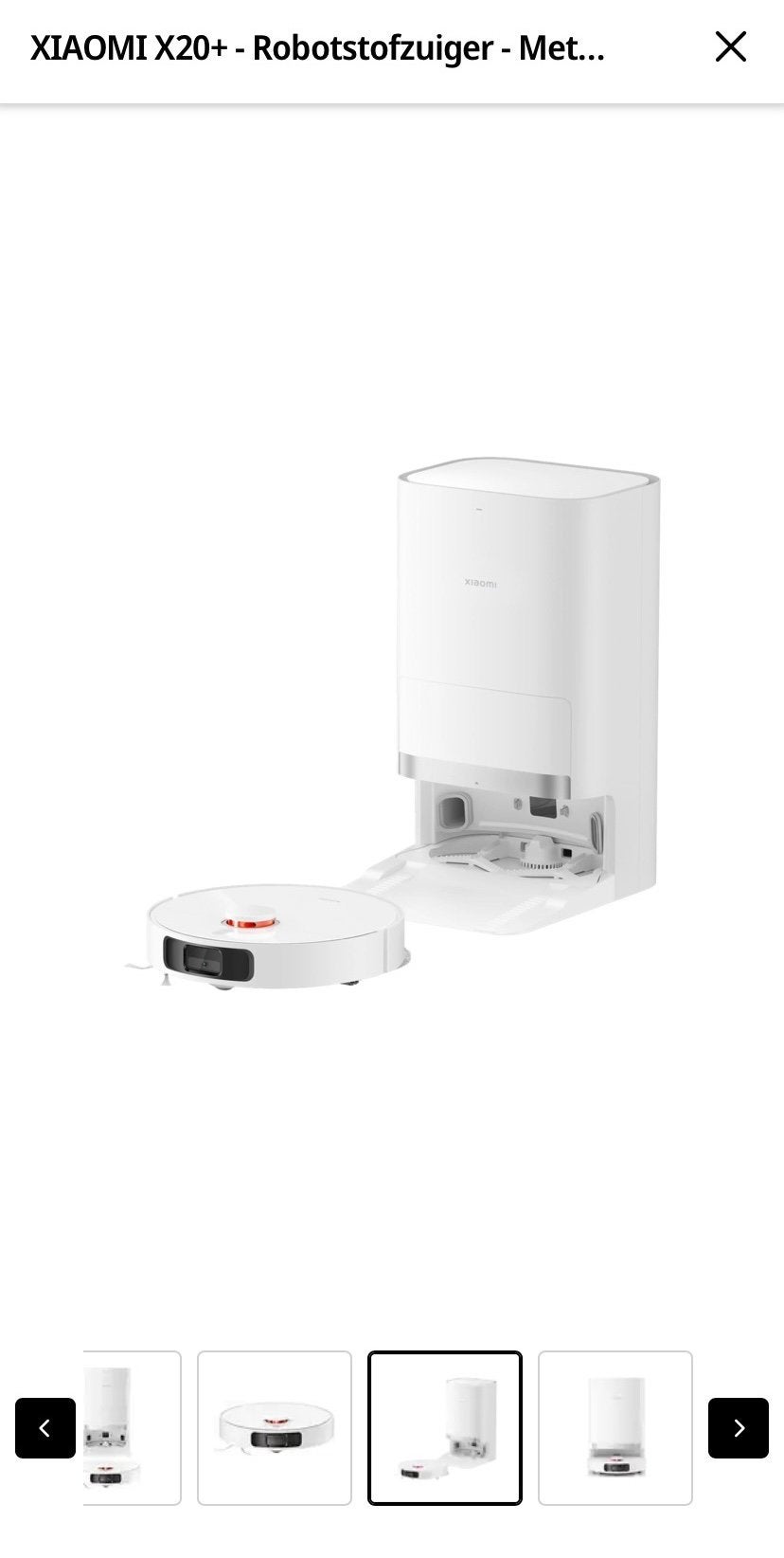 Foto 4 van XIAOMI X20+ - Robotstofzuiger - Met Dweilfunctie -6 kPa -Wit
