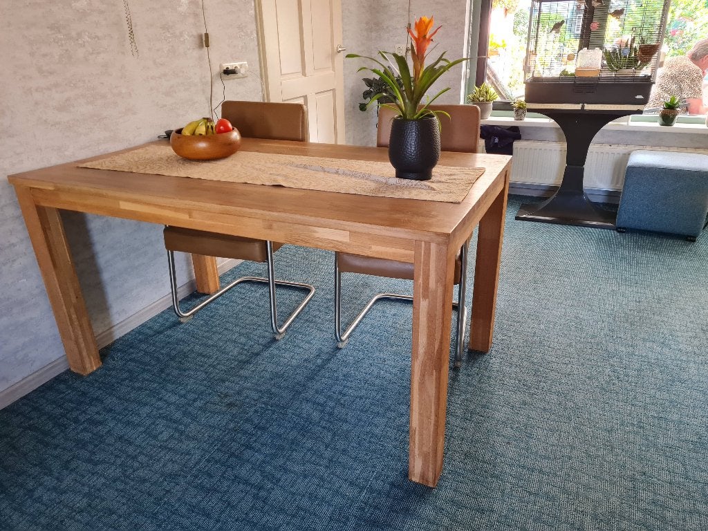 eettafel, Ophalen, Gebruikt, 100 tot 150 cm, Eikenhout