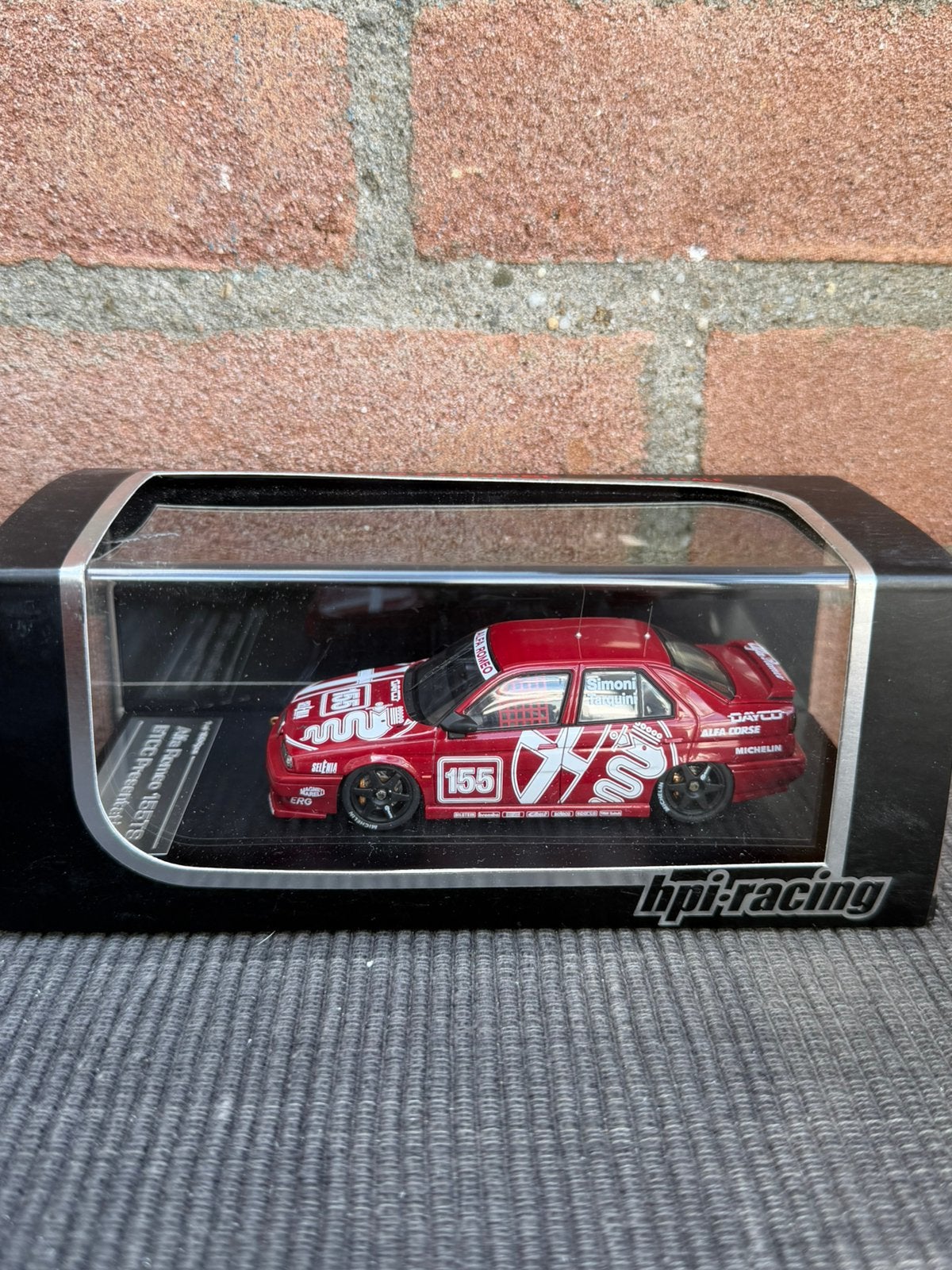 1:43 HPi Racing Alfa Romeo 155 v6 ti #155 presentation..85,-, Hobby en Vrije tijd, Ophalen of Verzenden, Zo goed als nieuw, Auto