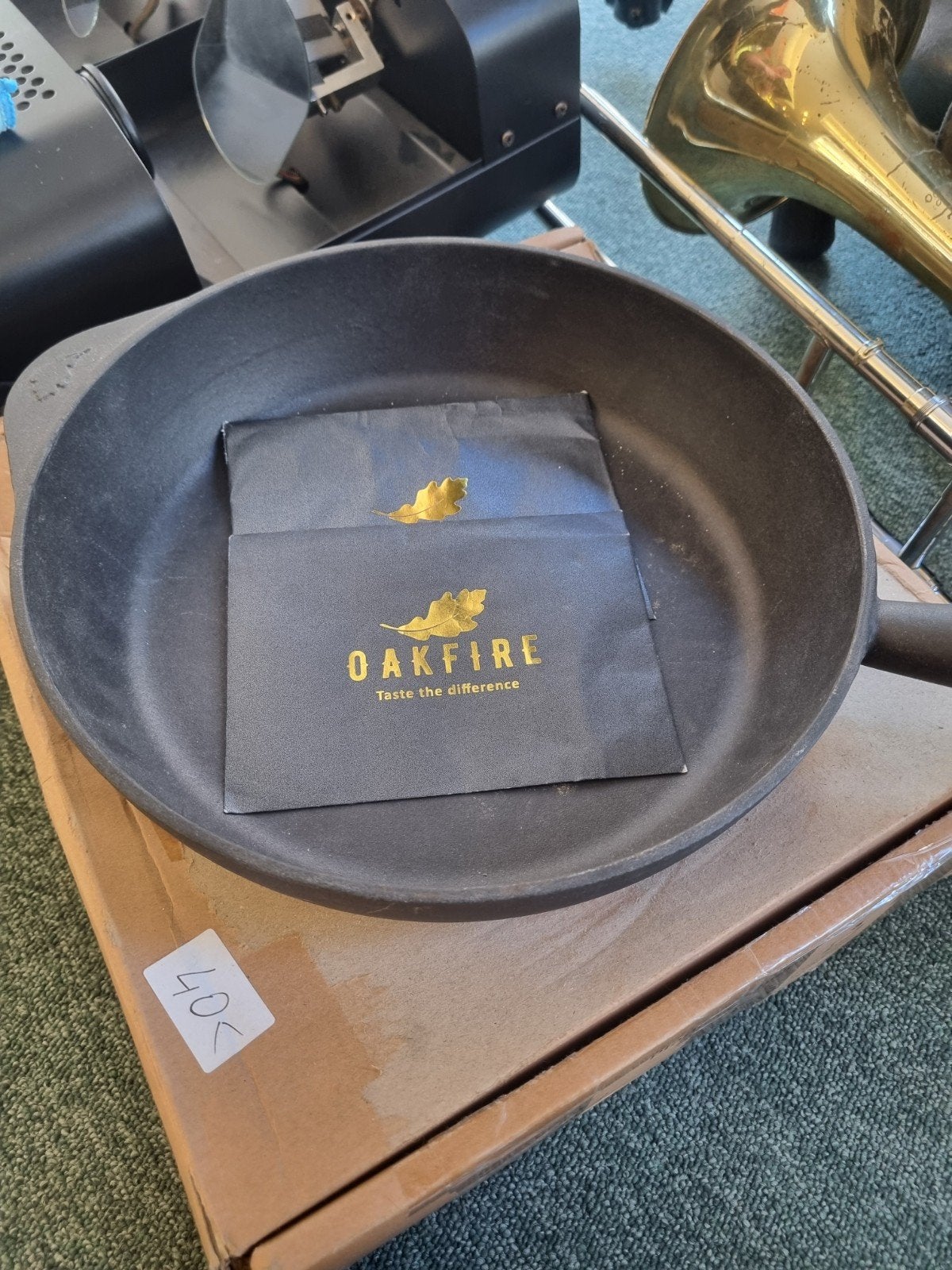 Oakfire geëmailleerde gietijzeren braadpan - Zwart, Ophalen