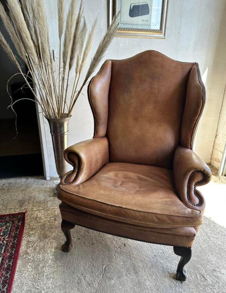 Exclusieve schapenleren fauteuil., Huis en Inrichting, Fauteuils, Ophalen, ., ., 50 tot 75 cm