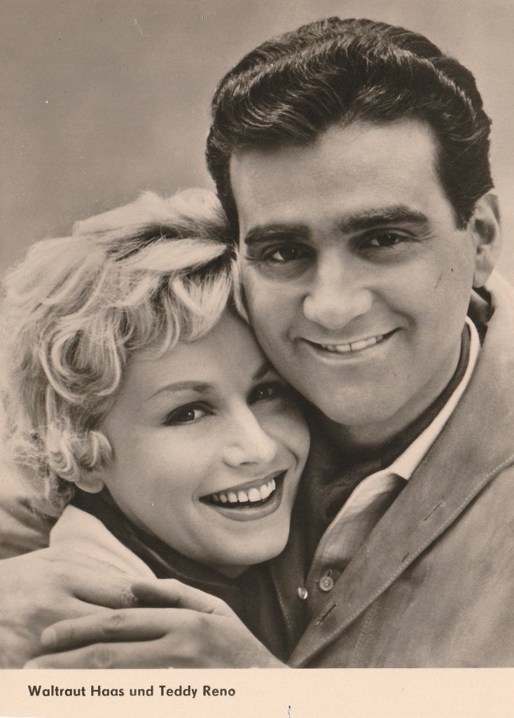 Oude Kaart Waltraut Haas & Teddy Reno, Verzenden, Zo goed als nieuw, Film, Foto of Kaart
