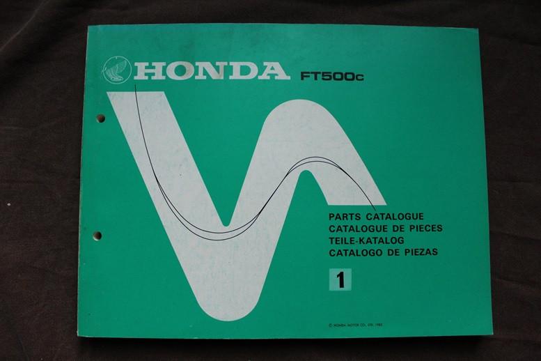 Honda FT500 1982 motorcycle parts catalogue teile katalog, Motoren, Ophalen of Verzenden, Honda