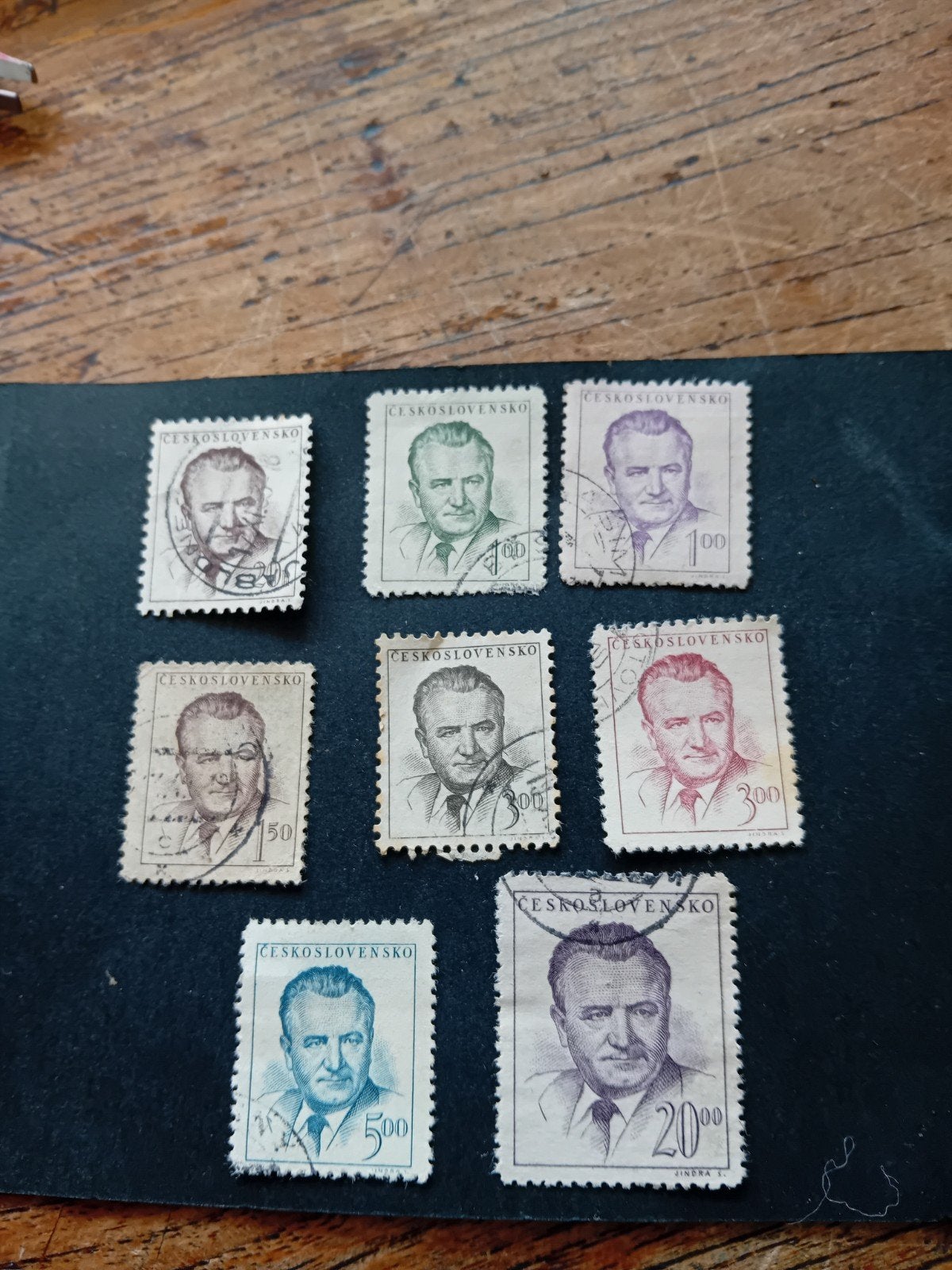 8 Tsjechoslowaakse postzegels met Klement Gottwald, Ophalen of Verzenden, Europa