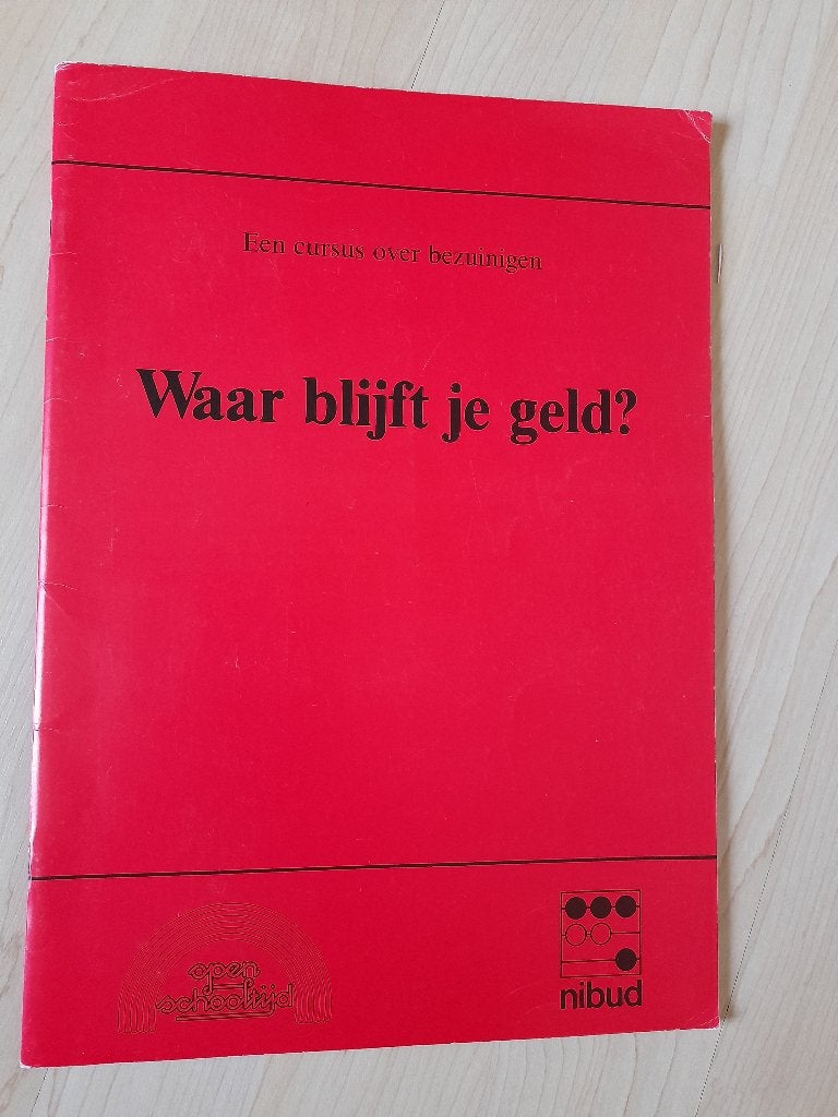 WAAR BLIJFT JE GELD? EEN CURSUS OVER BEZUINIGEN, Ophalen of Verzenden, Gelezen