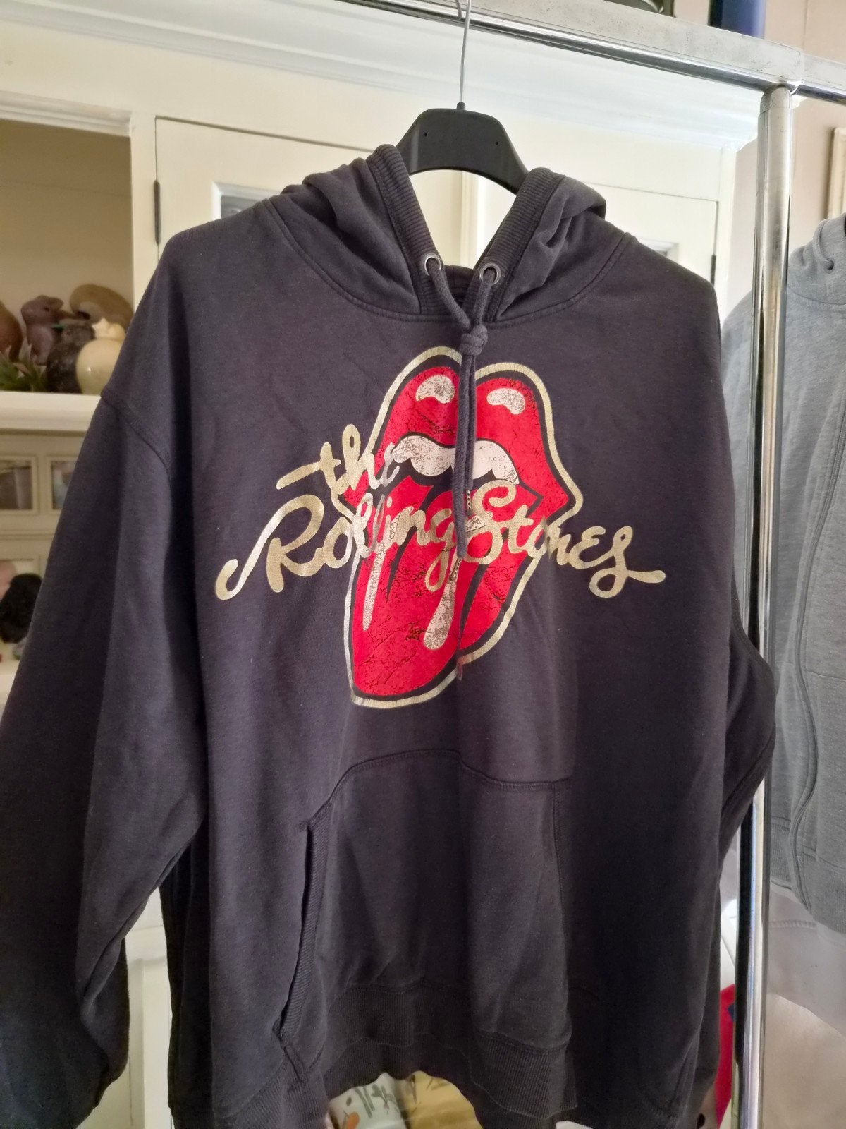 The Rolling Stones Hoodie Zwart Maat L, Kleding | Dames, Maat 38/40 (M), The Rolling Stones, Zwart, Ophalen of Verzenden