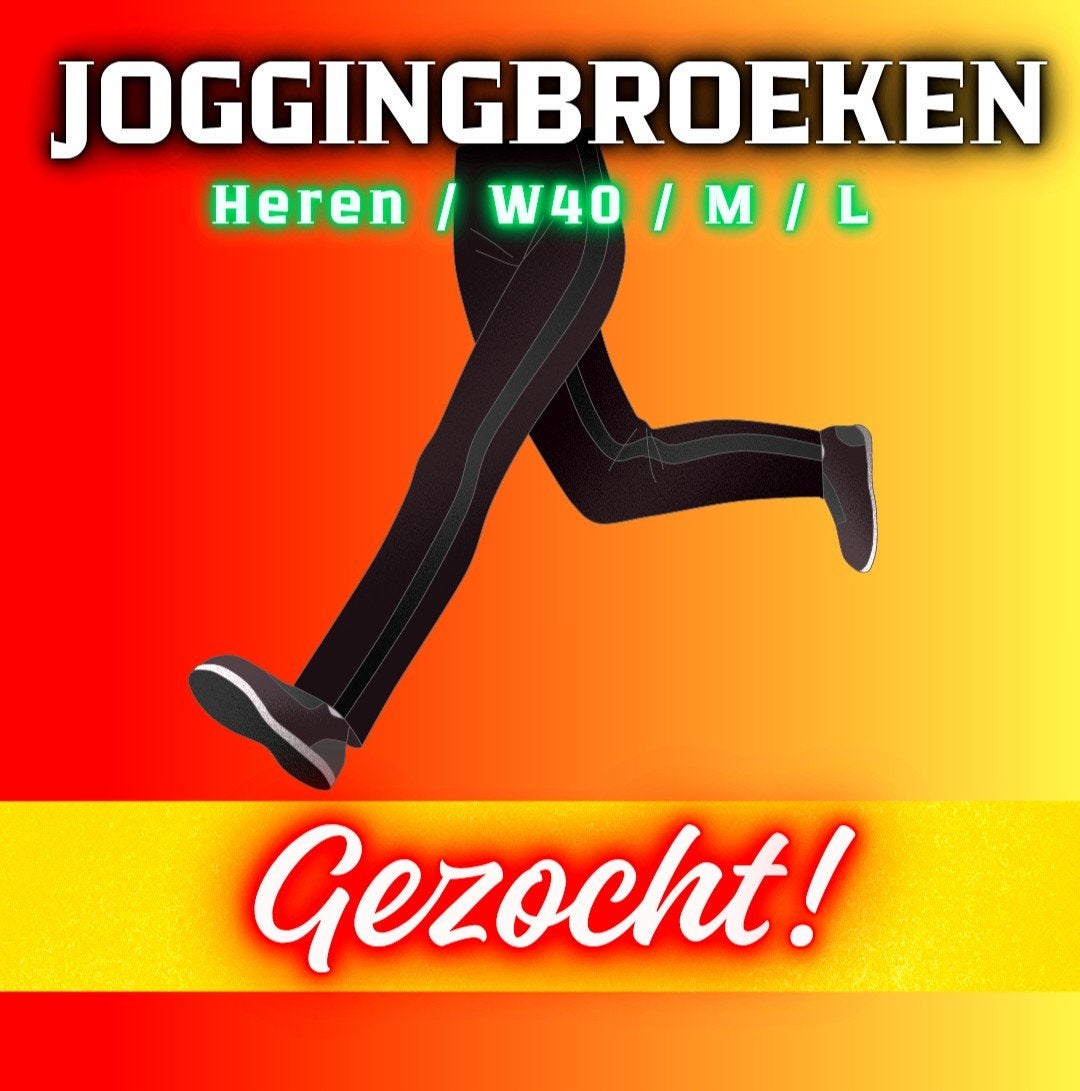 GEZOCHT: HEREN JOGGINGBROEKEN, Ophalen of Verzenden, Zo goed als nieuw, Zwart