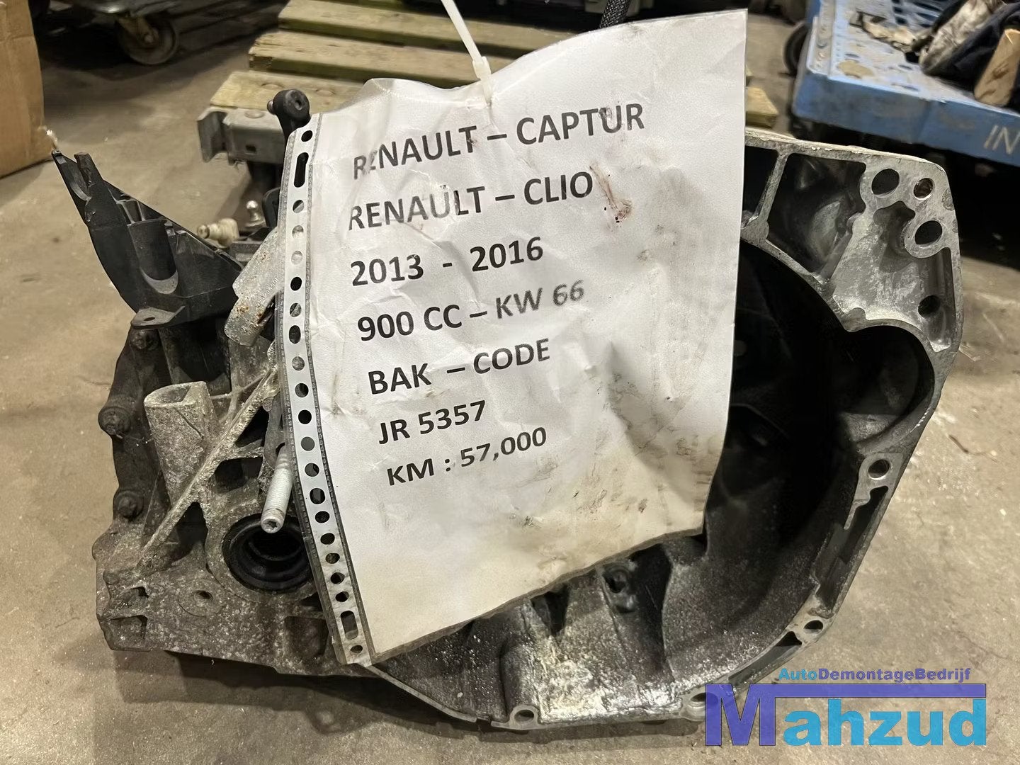 RENAULT CLIO 4 CAPTUR VERSNELLINGSBAK 0.9 TCE JR5357 GEARBOX