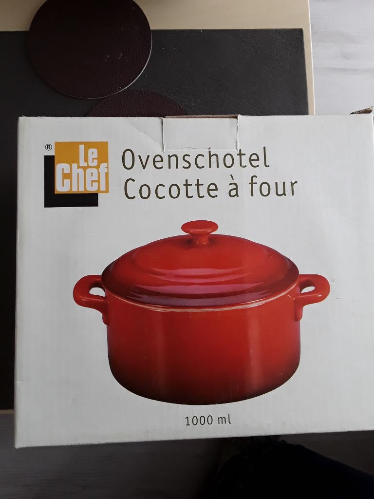 Le chef ovenschotel 1000ml (nog nieuw in doos Rood), Ophalen, Nieuw, Rood